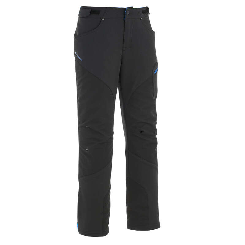 CHILDREN MOUNTAIN HIKING FLEECES, SOFT Hiking - CHILDREN'S TROUSERS MH550 BLK QUECHUA - Hiking Clothes