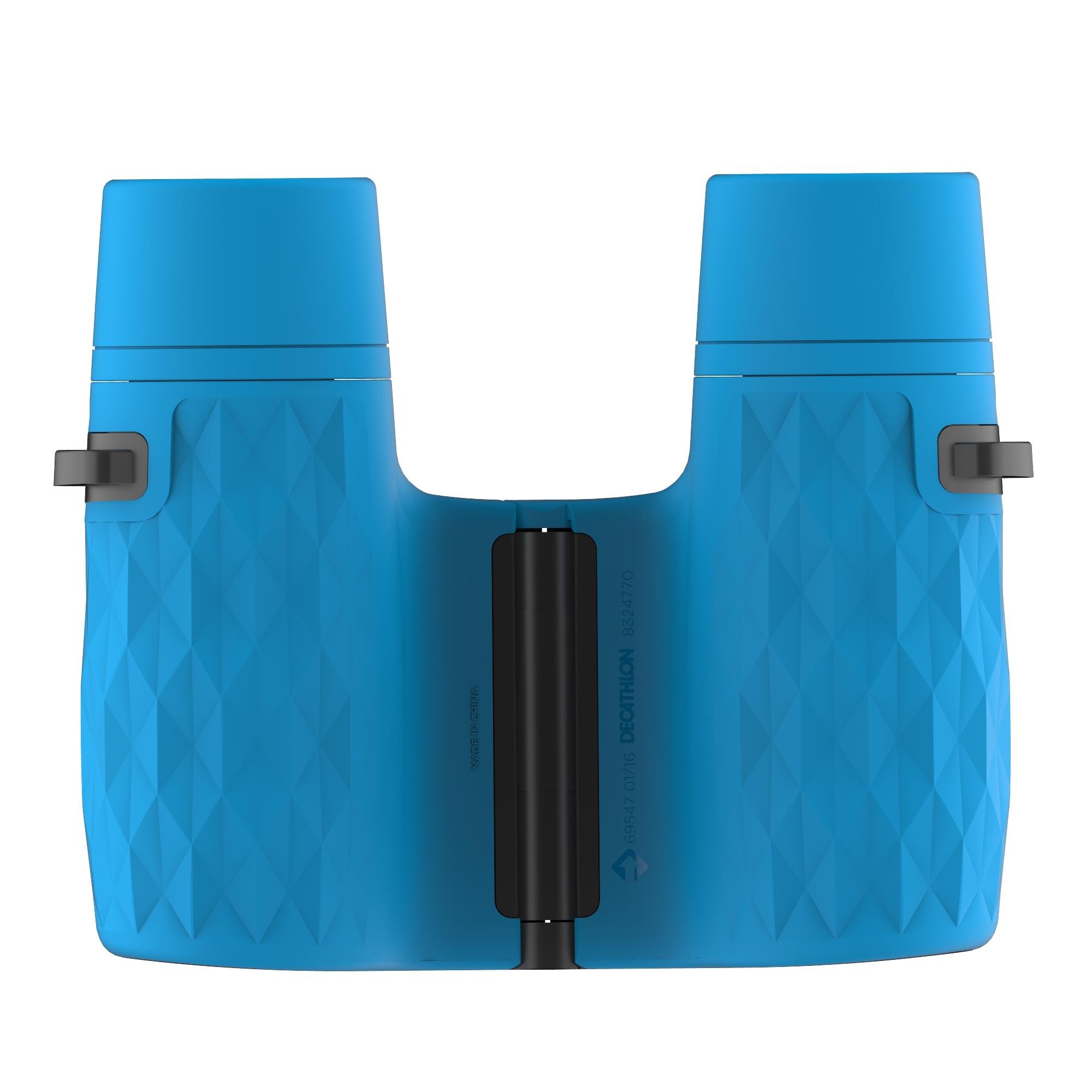 Kids Mountain Hiking Binoculars Quechua MH B100 x 6 Magnification Blue