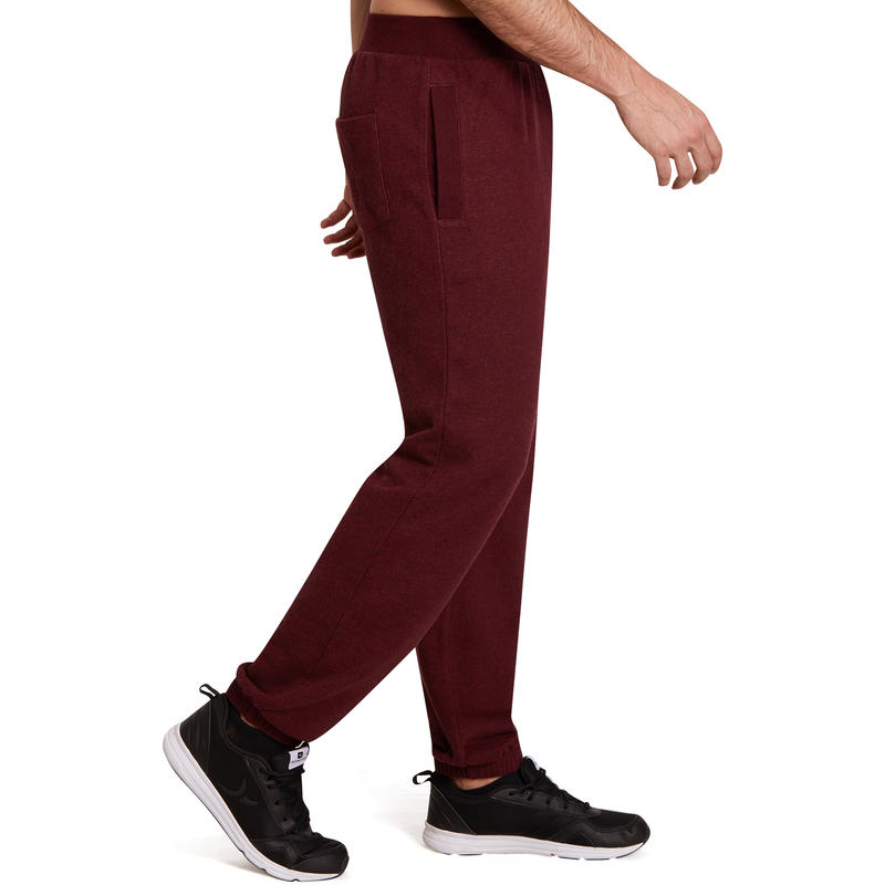Gym Pilates Esofman Alti Erkek Alacali Bordo Domyos By Decathlon