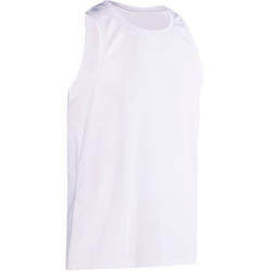 Débardeur 500 regular Pilates Gym douce blanc homme