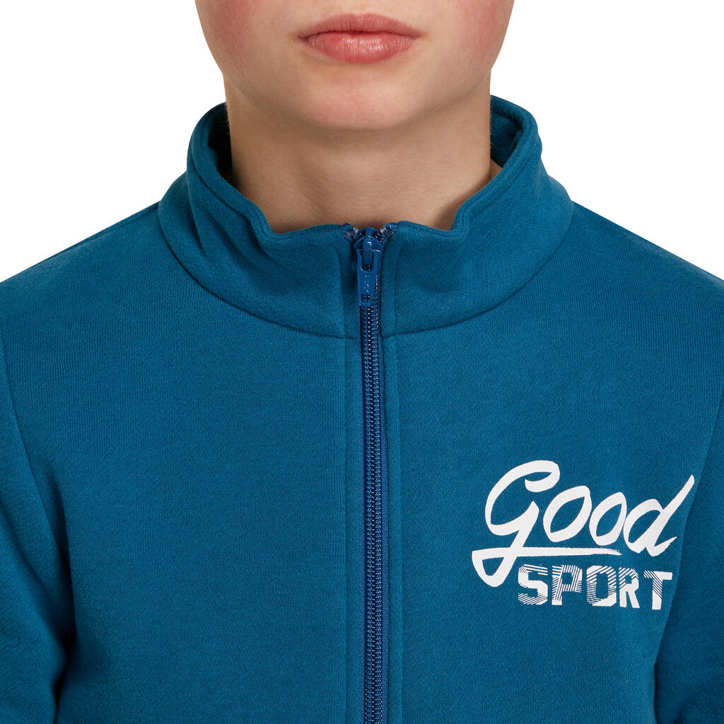 100 Warm'y Boys' Gym Tracksuit - Turquoise