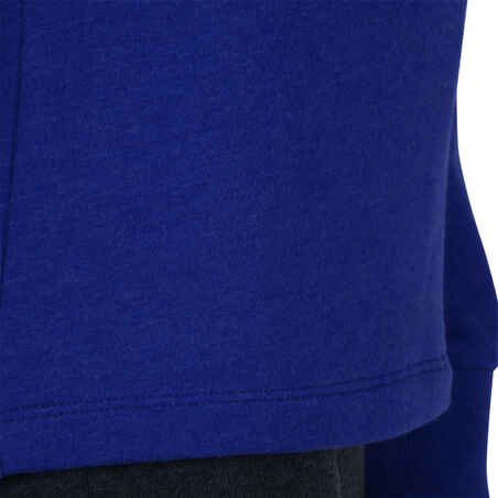 100 Girls' Gym Sweatshirt - Blue