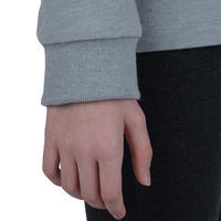 100 Girls' Gym Sweatshirt - Grey