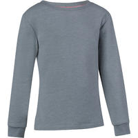 100 Girls' Gym Sweatshirt - Grey