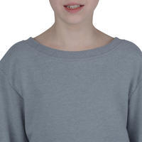 100 Girls' Gym Sweatshirt - Grey
