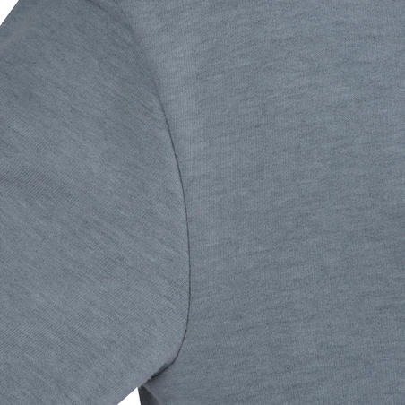 100 Girls' Gym Sweatshirt - Grey