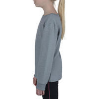 100 Girls' Gym Sweatshirt - Grey
