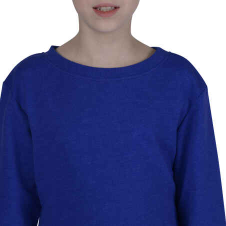 100 Girls' Gym Sweatshirt - Blue