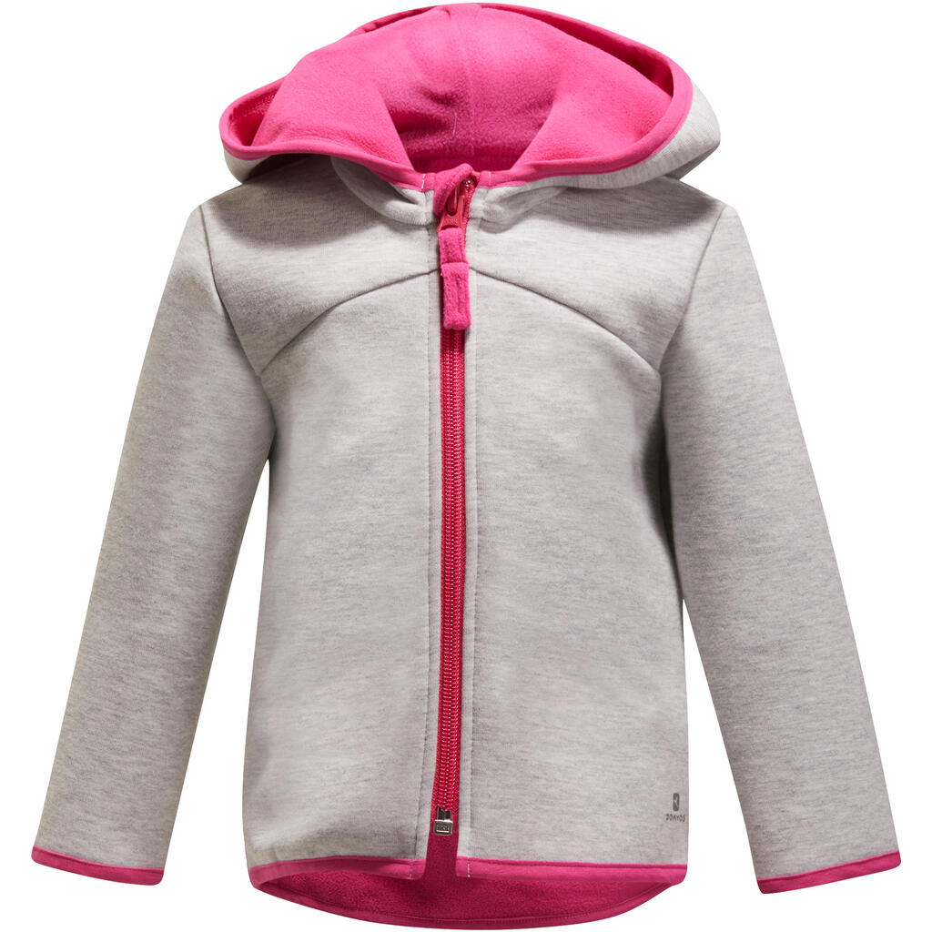 Kapuzenjacke 540 mit RV Gym Baby grau