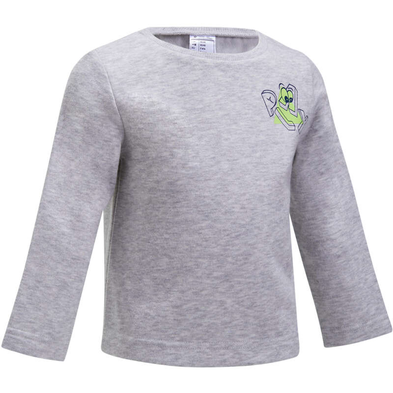 BABY GYM APPAREL Baby and Toddlers - 100 Gym Sweatshirt - Grey DOMYOS - Kids