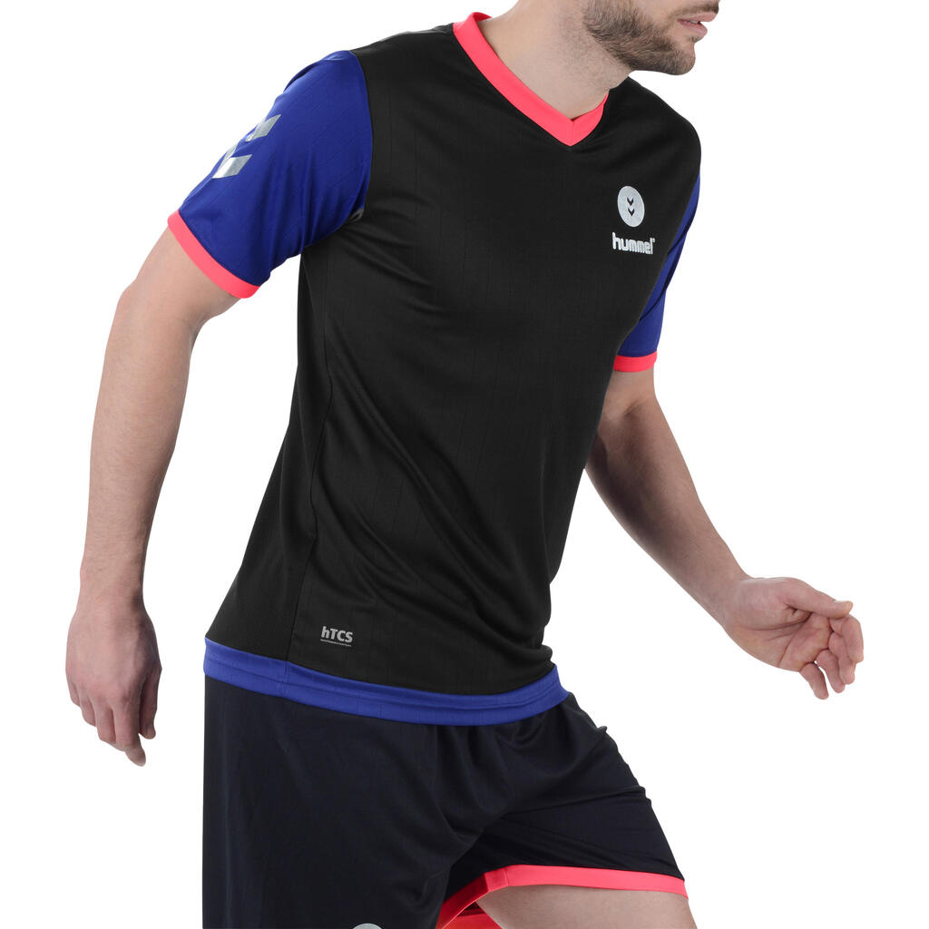 Campaign 2017 Handball Jersey - Black/Blue/Pink with Silver Chevrons