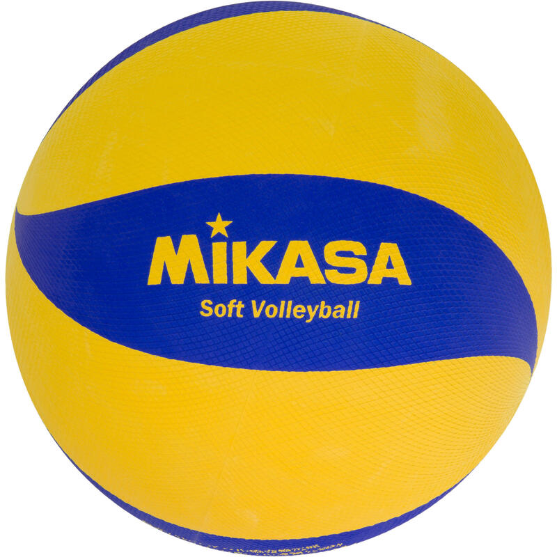 Ballon de soft volley 78cm jaune et bleu