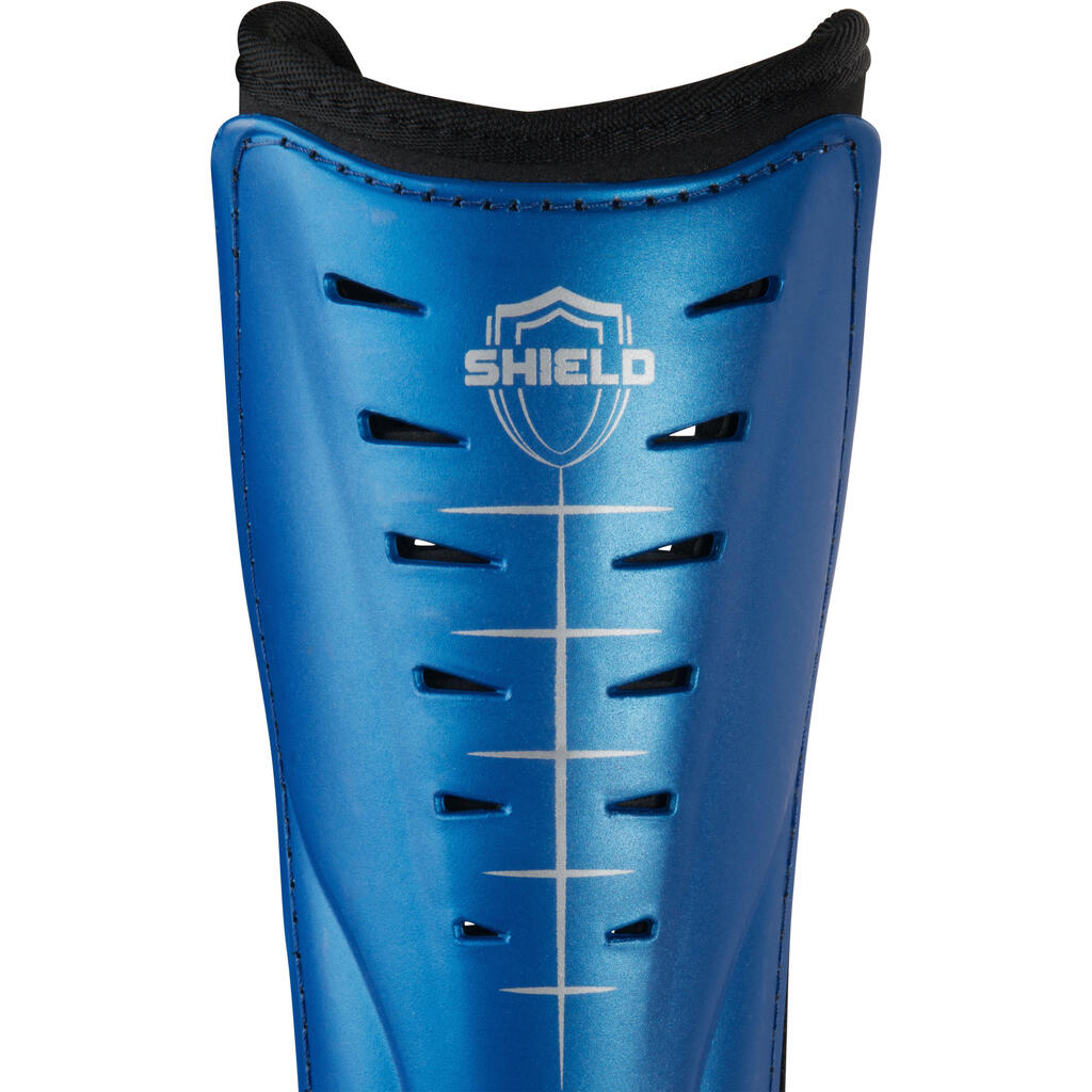 Kids'/Adult Low Intensity Field Hockey Shin Guard Shield - Blue/Black