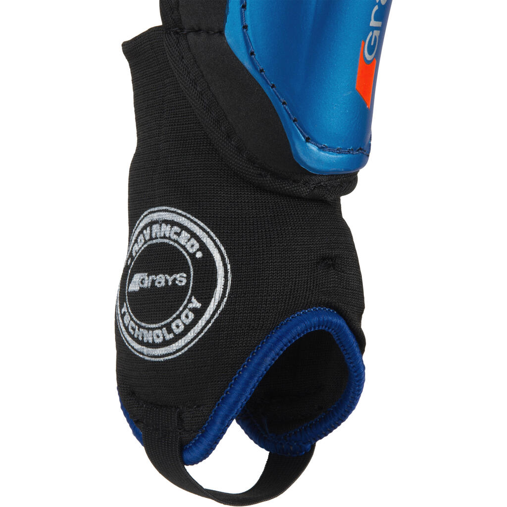 Kids'/Adult Low Intensity Field Hockey Shin Guard Shield - Blue/Black