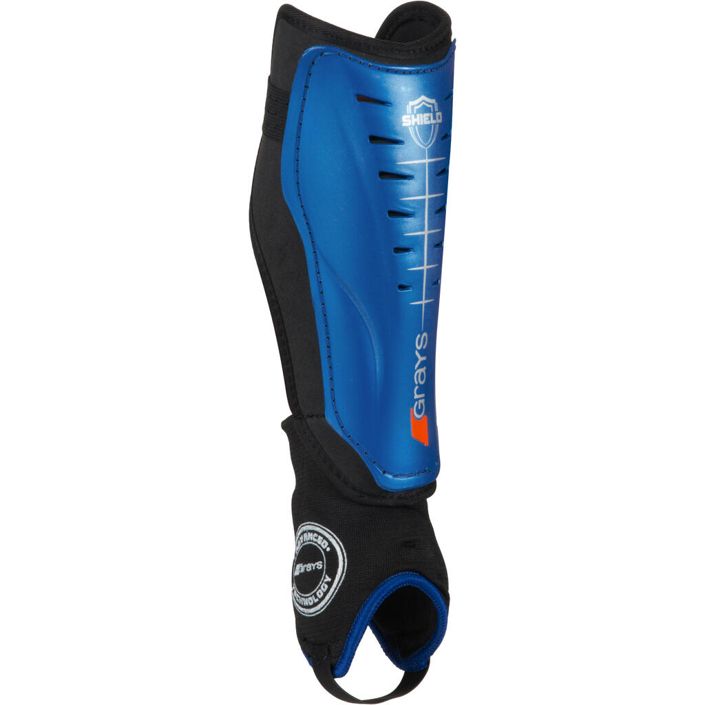 Kids'/Adult Low Intensity Field Hockey Shin Guard Shield - Blue/Black