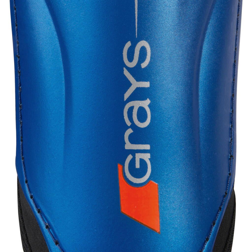 Kids'/Adult Low Intensity Field Hockey Shin Guard Shield - Blue/Black