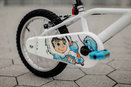 16 Inch KIDS BIKE INUIT 100 4-6 YEARS OLD - White