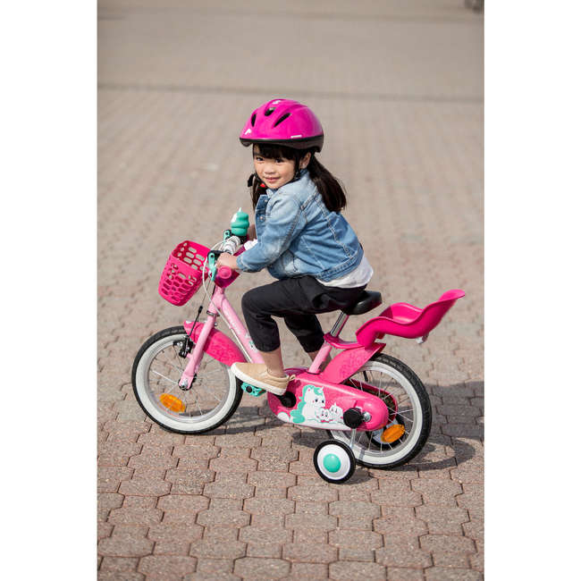BTWIN Children's Bike Doll Seat Pink Decathlon