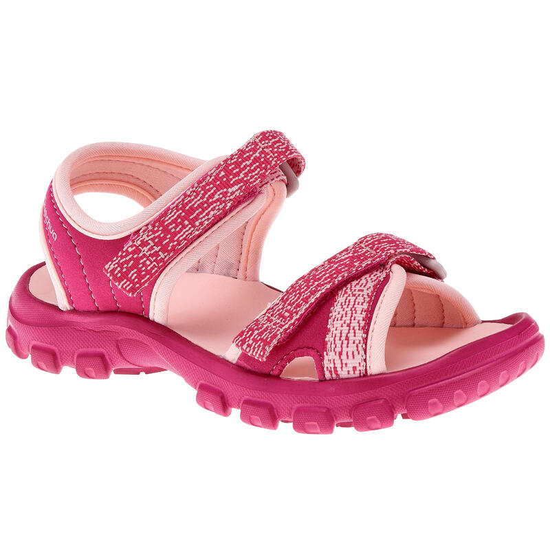 Dětské sandály NH100 na turistiku růžové