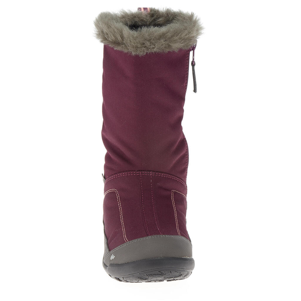 Junior Snow Hiking Boots SH500 Warm - Purple