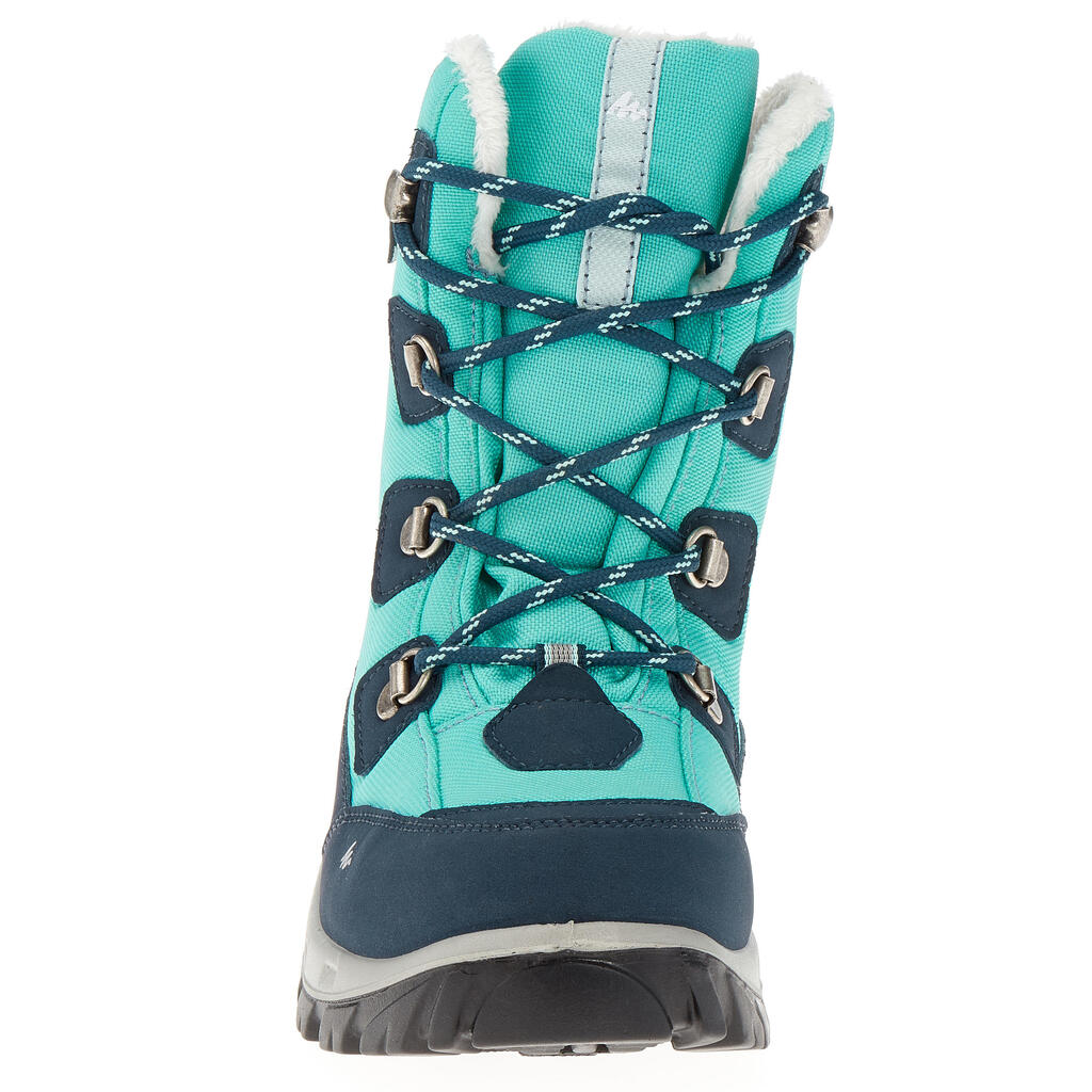 Winterschuhe Winterwandern - SH500 wasserdicht hoch Kinder Gr.30–38 schwarz