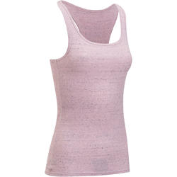 Débardeur Gym & Pilates femme rose effet neps