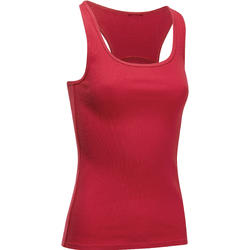 Débardeur Gym & Pilates femme rouge foncé