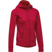 Women's Gym & Pilates Zip-Up Hooded Jacket - Dark Red