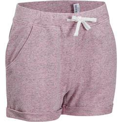 Short Gym & Pilates femme rose effet neps