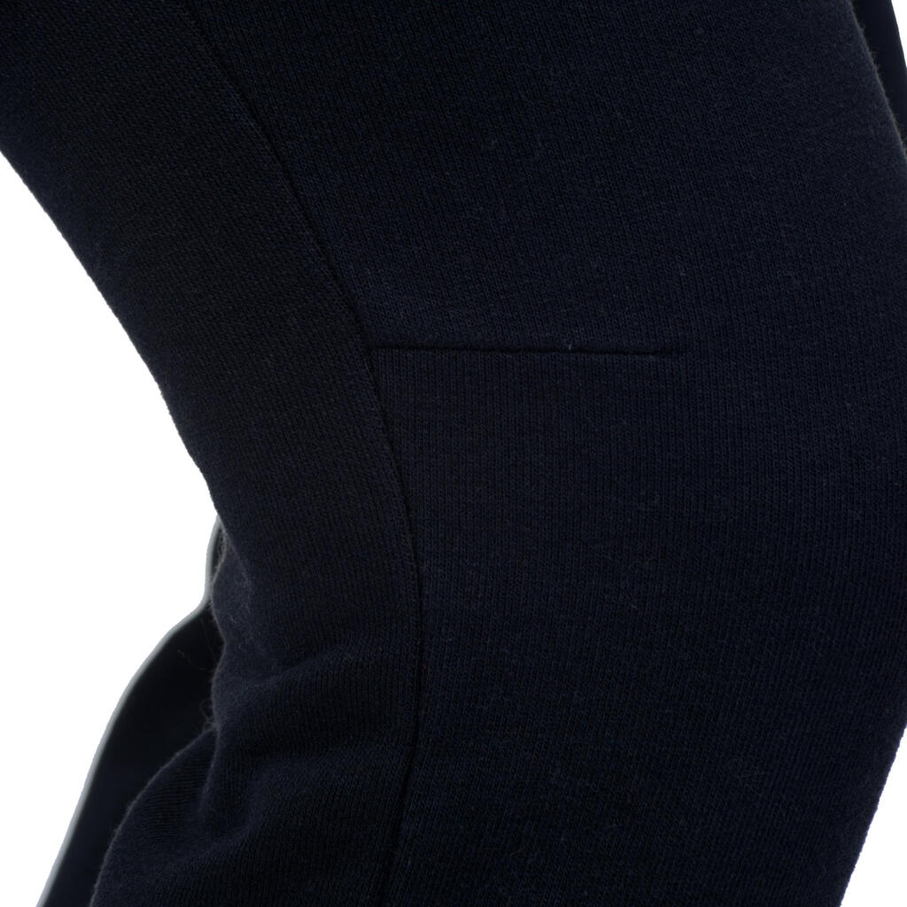 Jogginghose 500 Slim Gym Stretching Damen schwarz