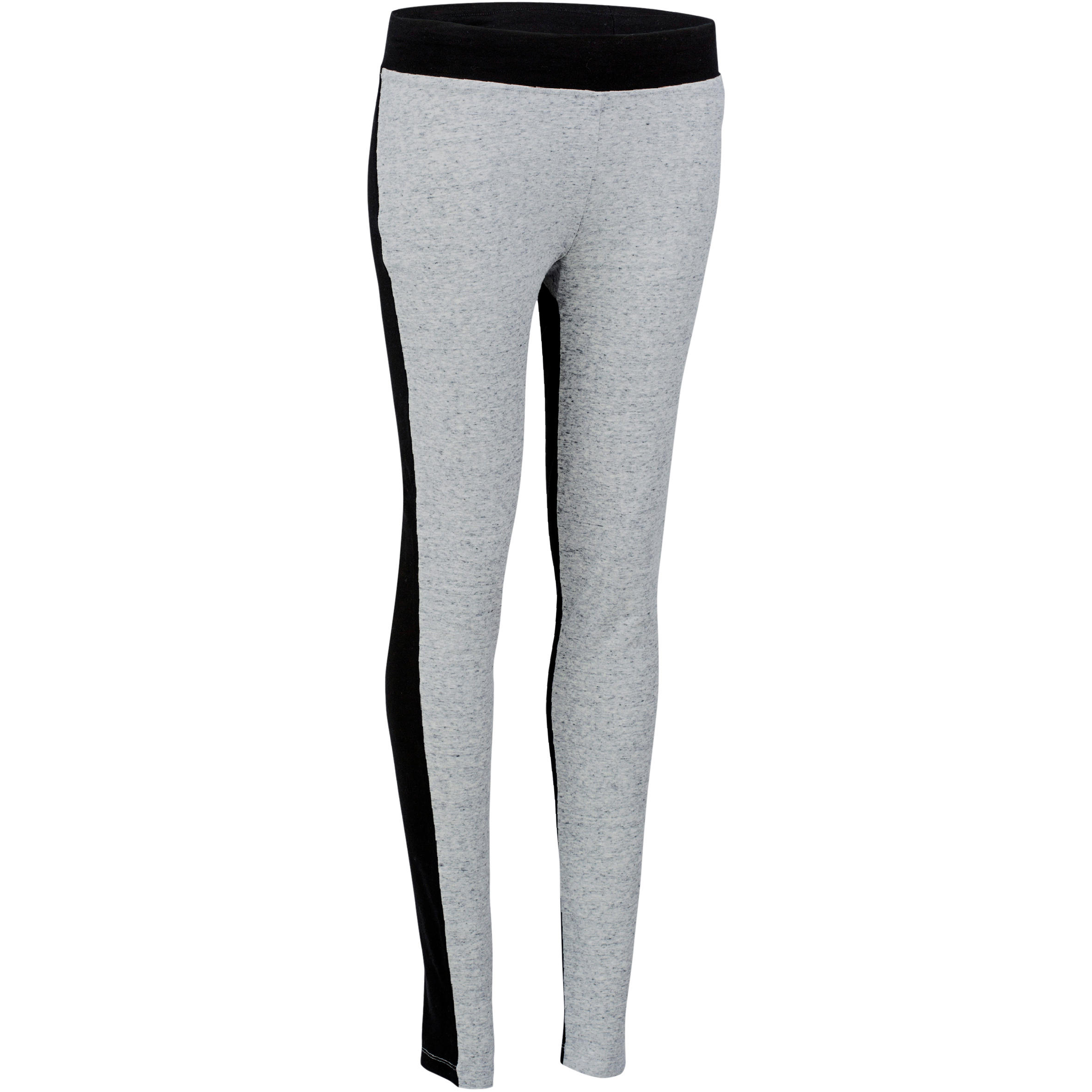 

Women's Gym & Pilates Leggings - Light Grey/Black, Black/grey