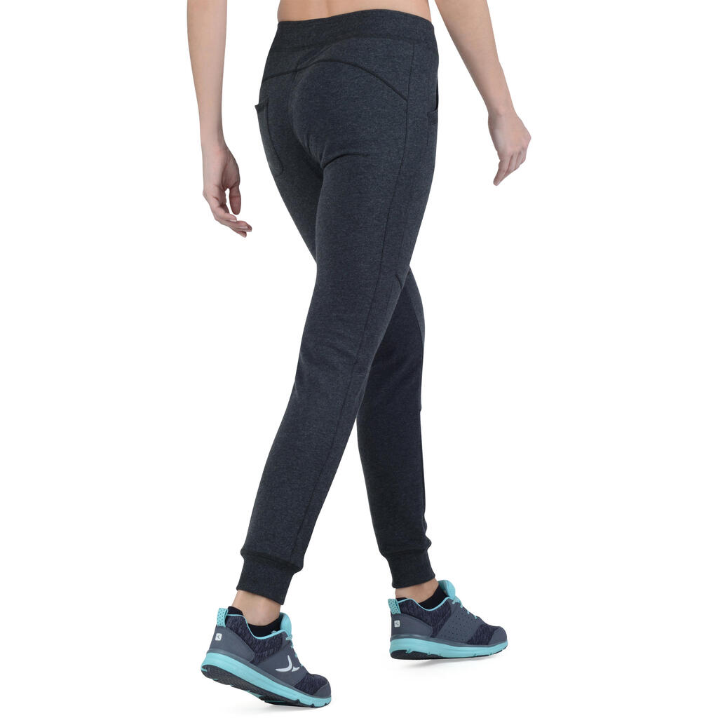 Women's Gym & Pilates Bottoms - Mottled Dark Grey