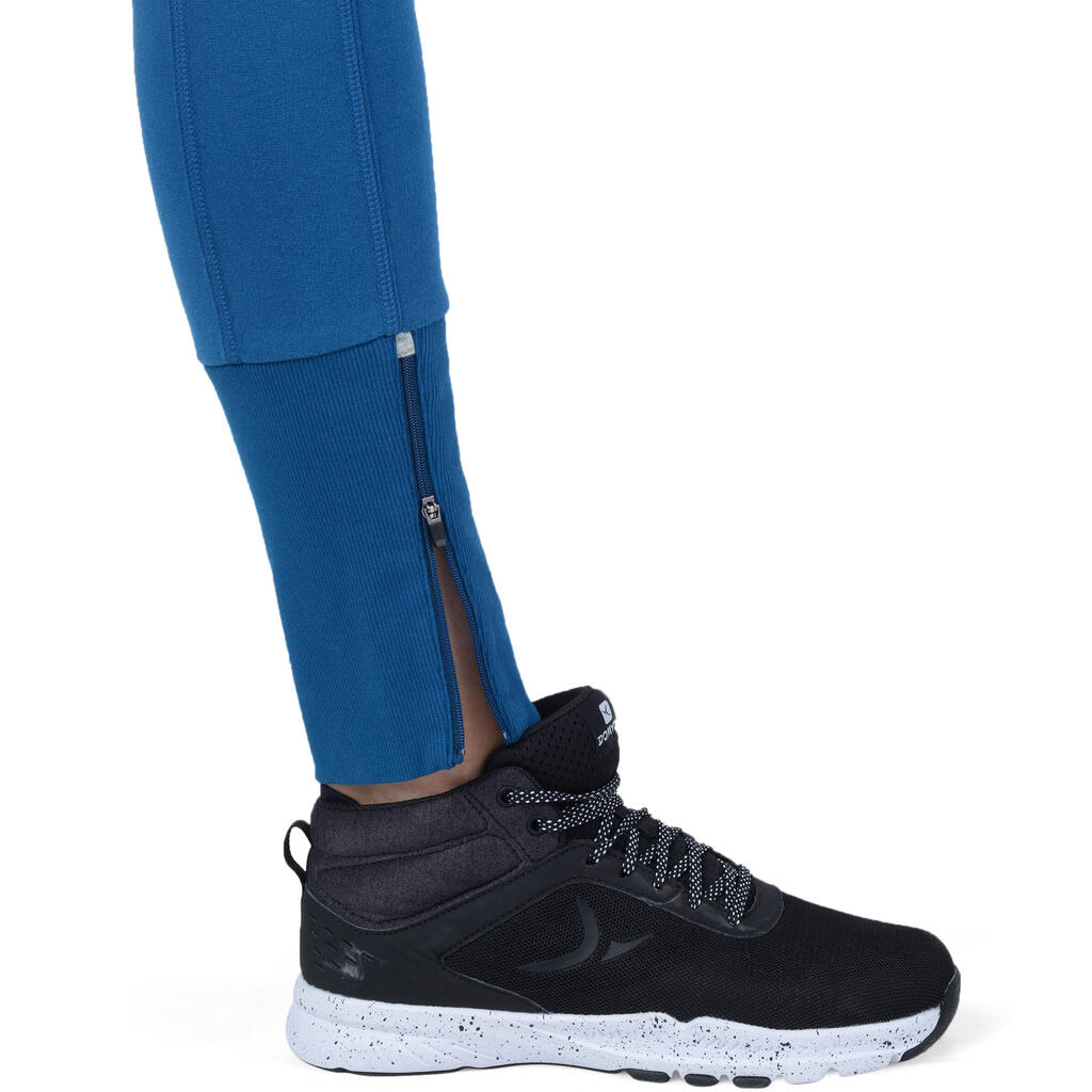 Jogginghose mit RV Gym & Pilates Damen blau