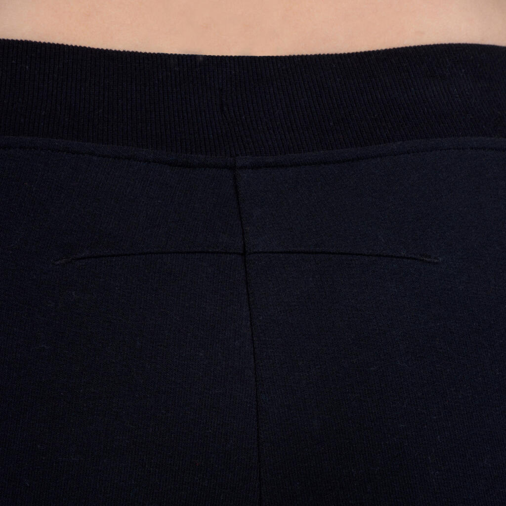 Jogginghose 500 Slim Gym Stretching Damen schwarz