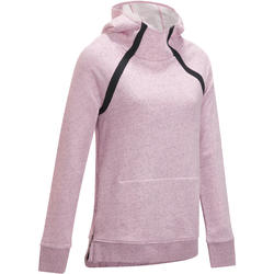Sweat capuche Gym & Pilates femme rose effet neps