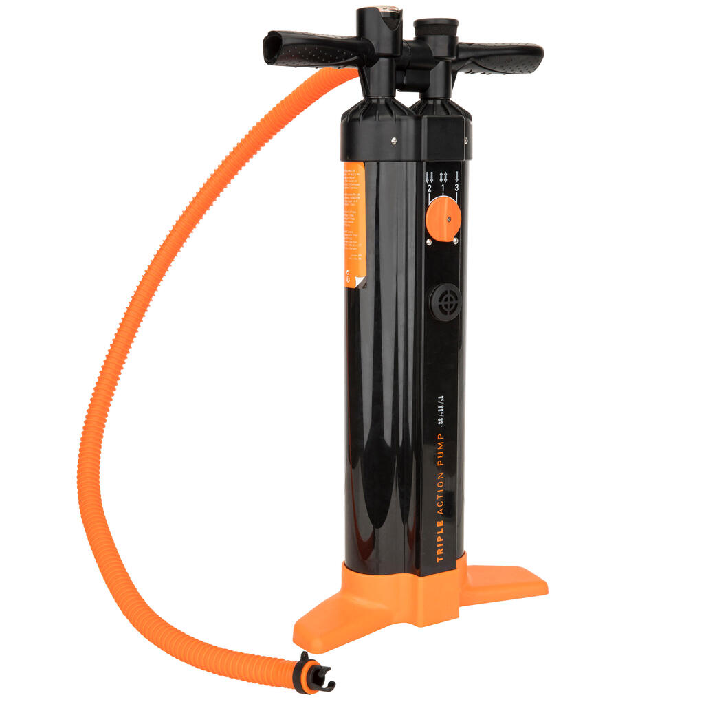 Tlakomer na vysokotlakové dvojčinné a trojčinné pumpy oranžovo-čierny