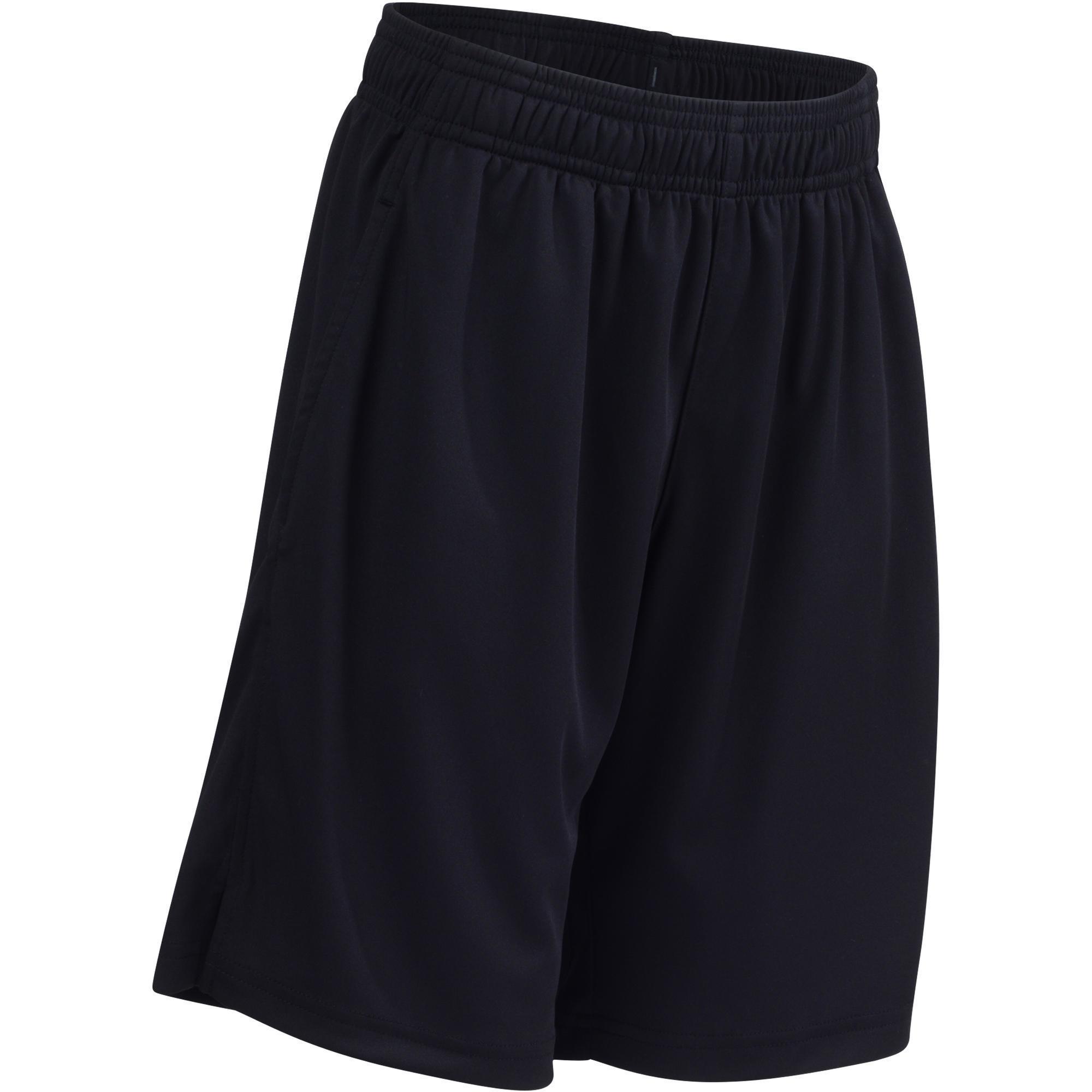 S500 Boys' Gym Shorts - Black | Domyos 