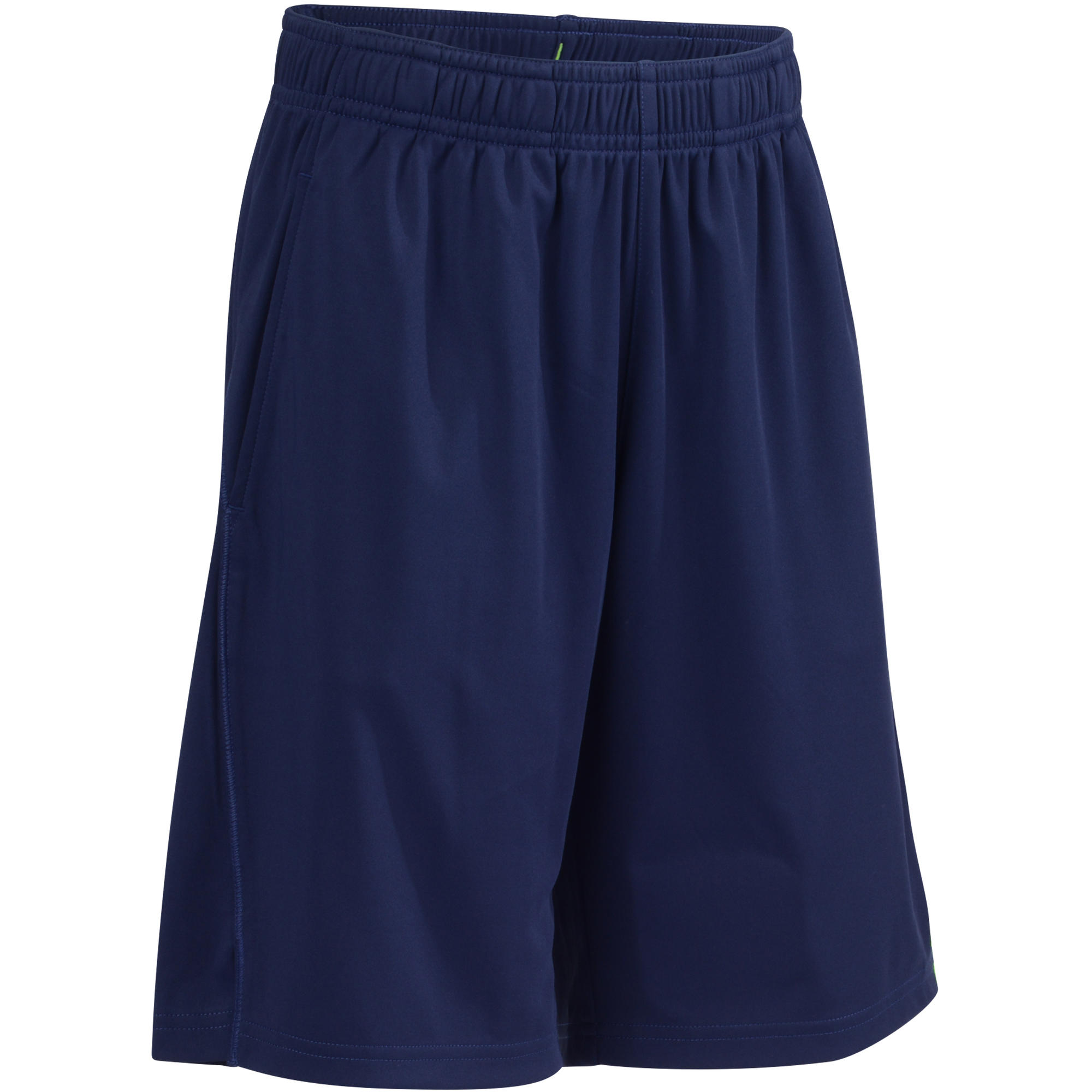 S500 Boys' Gym Shorts Navy Blue Domyos by Decathlon