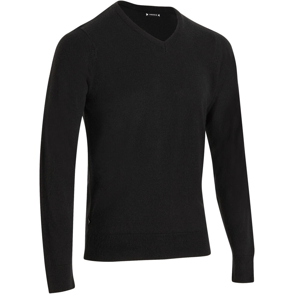 100 men's golf sweater - black