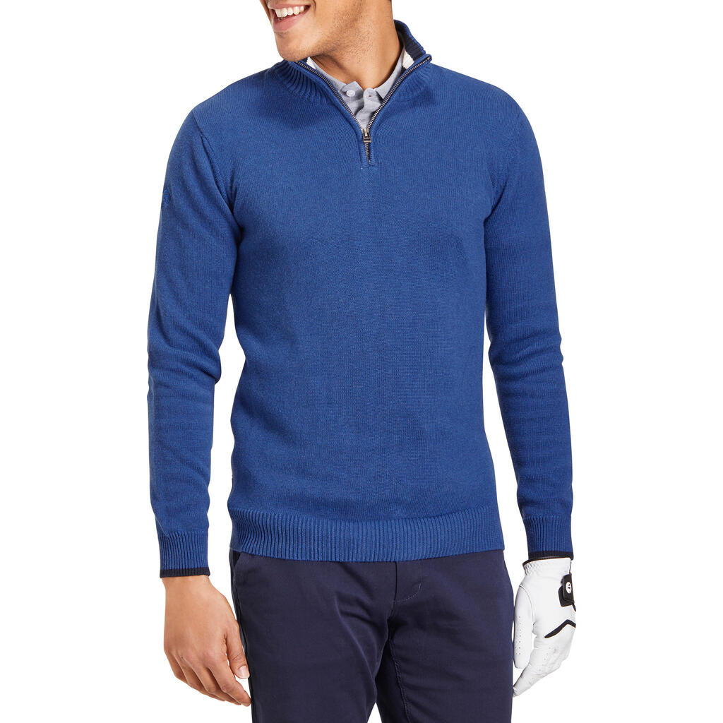 540 Men's Golf Sweater - Heather Blue