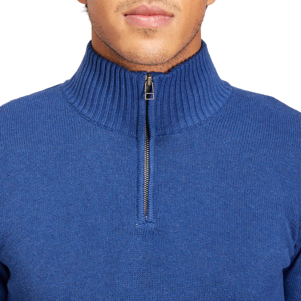 540 Men's Golf Sweater - Heather Blue