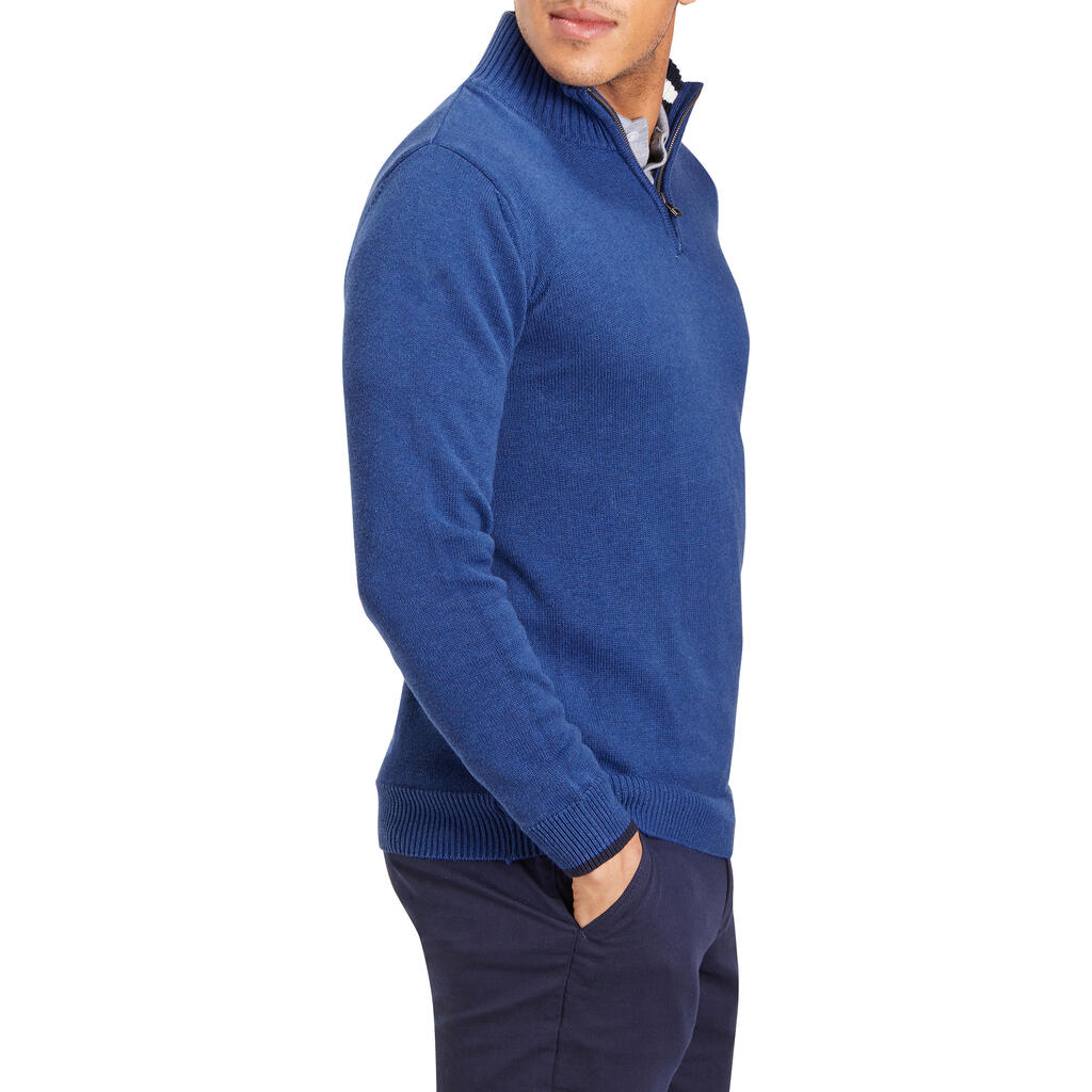 540 Men's Golf Sweater - Heather Blue