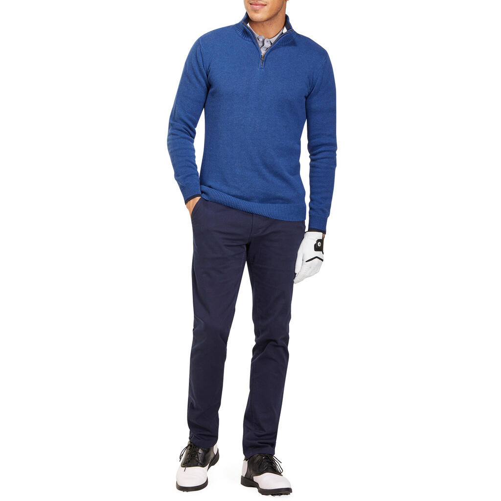 540 Men's Golf Sweater - Heather Blue