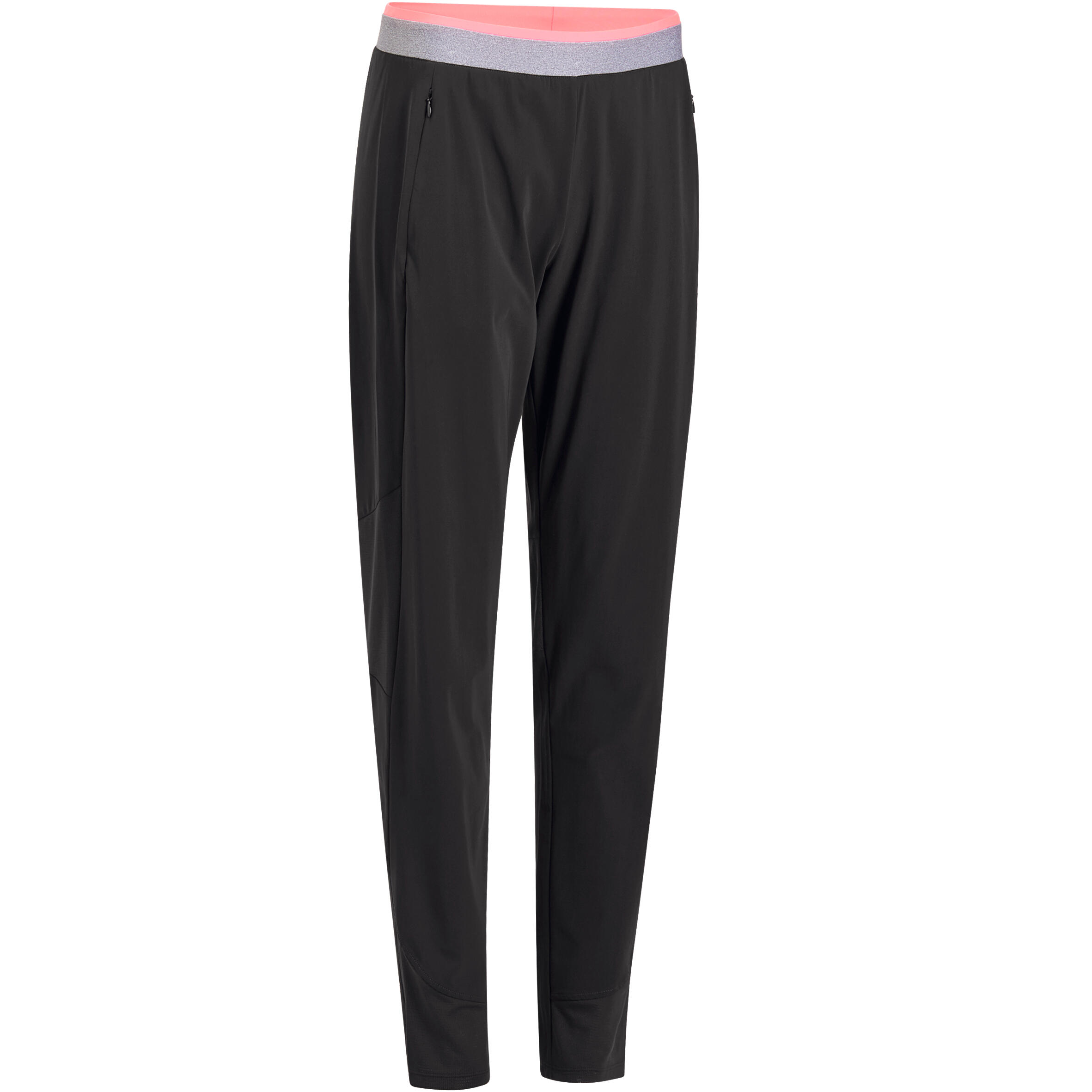 Domyos Fitness Broek 100 Voor Dames Regular Fit Zwart domyos kopen in de aanbieding