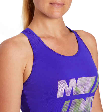 Energy Women's Cardio Fitness Tank Top - Dark Blue