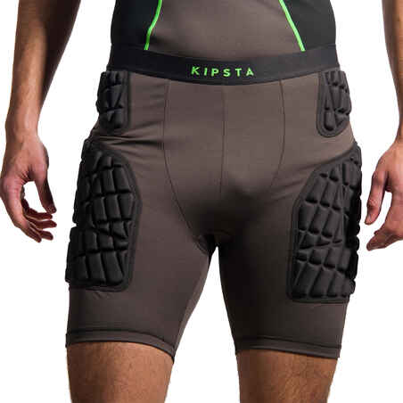 Protective Adult Rugby Undershorts - Grey / Green