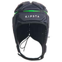 R500 Rugby Scrum Cap - Dark Grey/Green