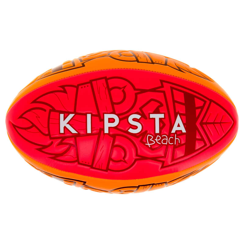 OFFLOAD R100 Tiki Size 4 Beach Rugby Ball Coral Decathlon
