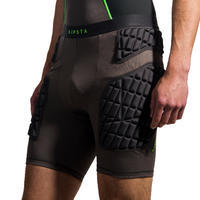 Sous short de protection rugby adulte gris vert