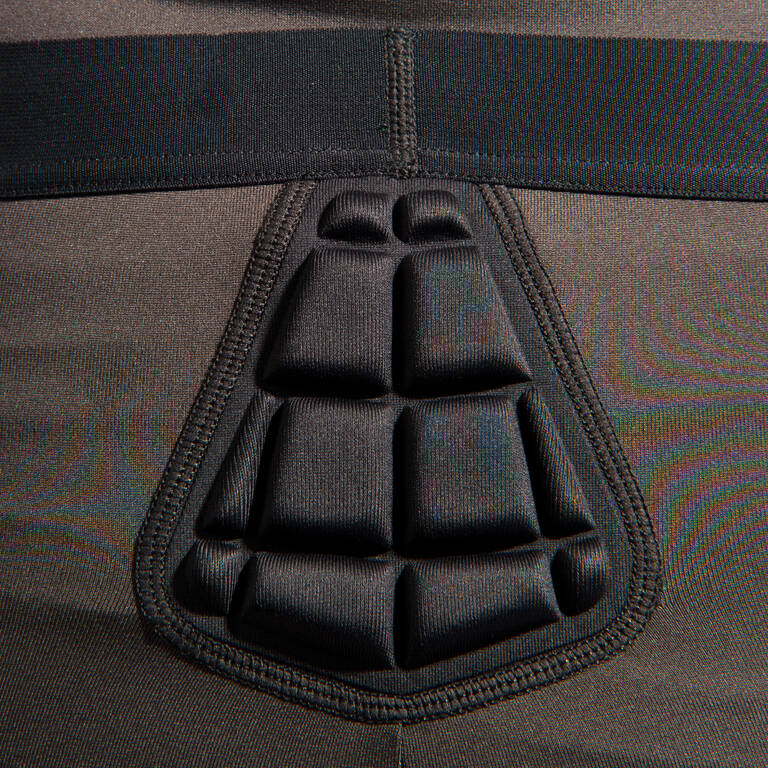 Celana Dalaman Perlindungan Rugby Dewasa - Abu-abu / Hijau